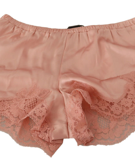 Dolce & Gabbana Pink Floral Lace Lingerie Underwear