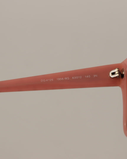 Dolce & Gabbana Brown Stars Acetate Frame Women Shades Sunglasses