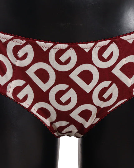Dolce & Gabbana Multicolor DG Logo Print Slip Bottom Underwear