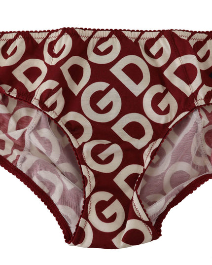 Dolce & Gabbana Multicolor DG Logo Print Slip Bottom Underwear