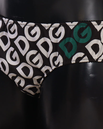 Dolce & Gabbana Multicolor DG Logo Print Slip Bottom Underwear