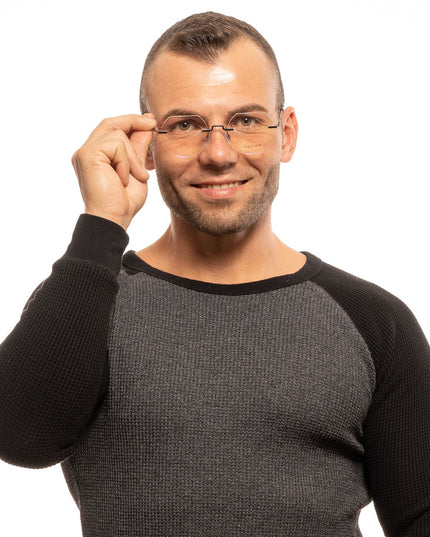 Yohji Yamamoto Gray Metal Glasses (Frames)