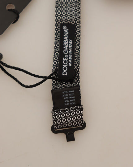 Dolce & Gabbana Multicolor Patterned Adjustable Neck Papillon Bow Tie