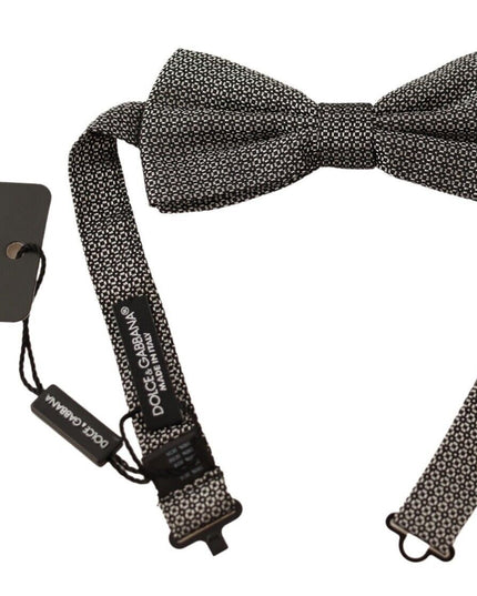 Dolce & Gabbana Multicolor Patterned Adjustable Neck Papillon Bow Tie