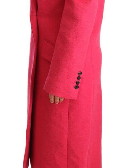 Dolce & Gabbana Pink Double Breasted Trenchcoat Jacket