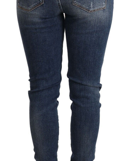Dolce & Gabbana Blue Wash Skinny Denim Cotton Stretch Jeans