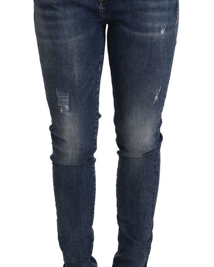 Dolce & Gabbana Blue Wash Skinny Denim Cotton Stretch Jeans