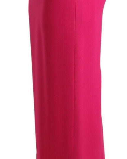 Dolce & Gabbana Pink High Waist Stretch Pencil Straight Skirt