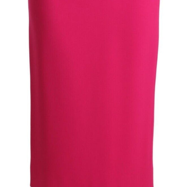 Dolce & Gabbana Pink High Waist Stretch Pencil Straight Skirt