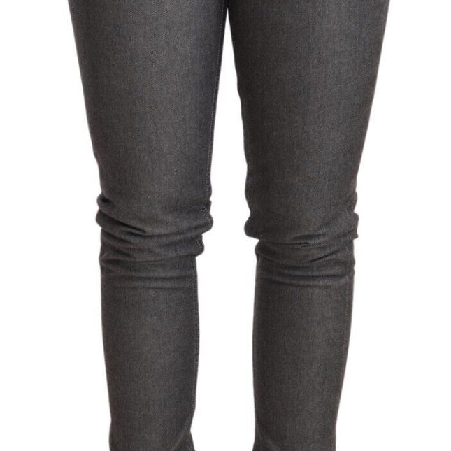 Acht Gray Low Waist Skinny Denim Trouser Jeans