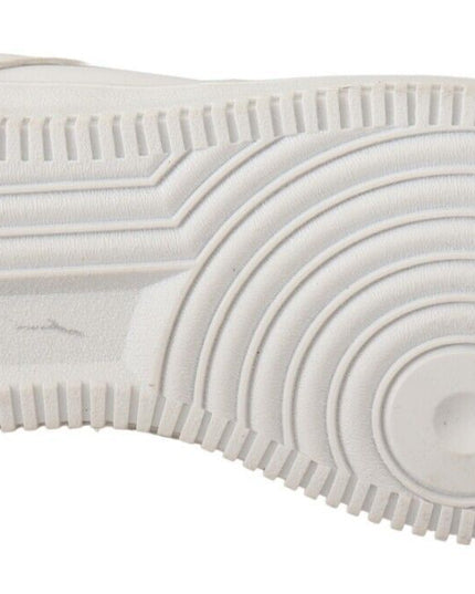 SIGNS White Leather Perforated Lace Up Sneakers Casual Men Shoes