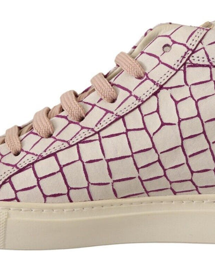 HIDE & JACK White Bordeaux Leather Casual Lace Up Sneakers Shoes