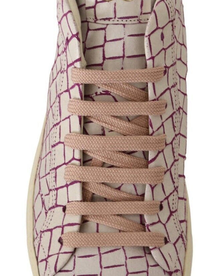 HIDE & JACK White Bordeaux Leather Casual Lace Up Sneakers Shoes