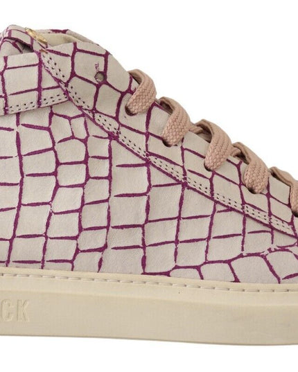 HIDE & JACK White Bordeaux Leather Casual Lace Up Sneakers Shoes