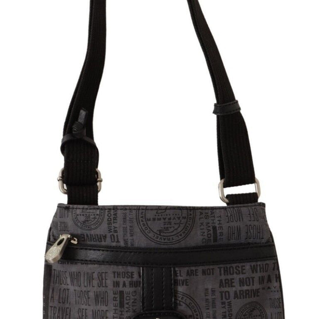 WAYFARER Gray Printed Logo Shoulder Crossbody Purse Bag