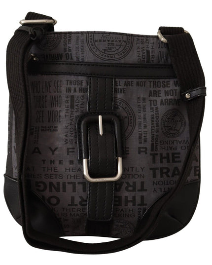 WAYFARER Gray Printed Logo Shoulder Crossbody Purse Bag