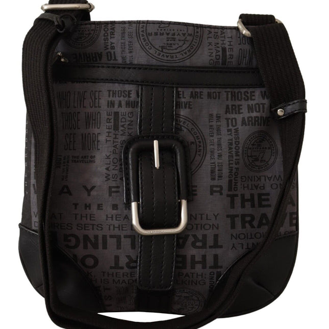 WAYFARER Gray Printed Logo Shoulder Crossbody Purse Bag