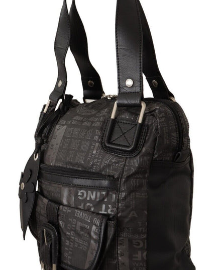 WAYFARER Black Printed Logo Shoulder Handbag Purse Bag