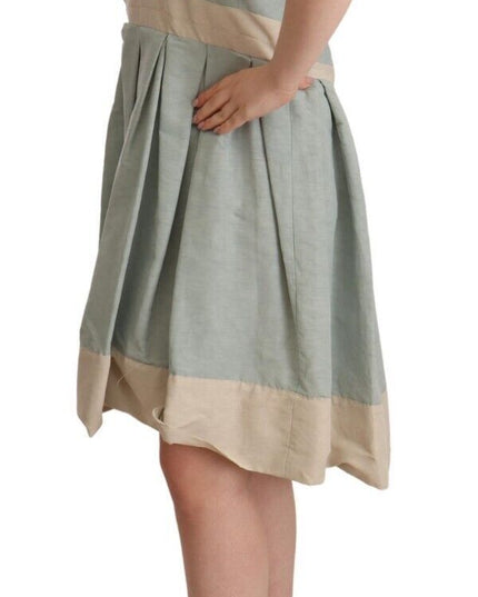 Comeforbreakfast Multicolor Collared Sleeveless Sheath Dress