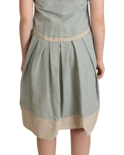 Comeforbreakfast Multicolor Collared Sleeveless Sheath Dress