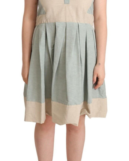 Comeforbreakfast Multicolor Collared Sleeveless Sheath Dress