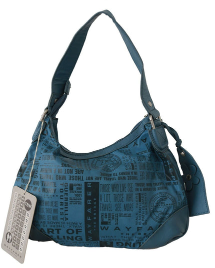 WAYFARER Shoulder Handbag Printed Purse Women Blue