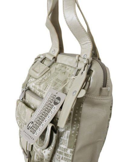WAYFARER White Printed Handbag Shoulder Fabric Purse