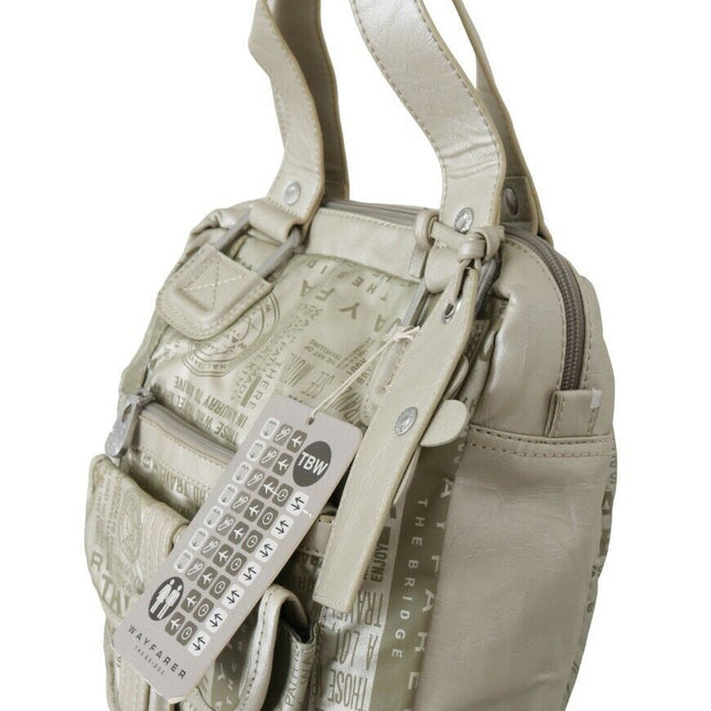 WAYFARER White Printed Handbag Shoulder Fabric Purse