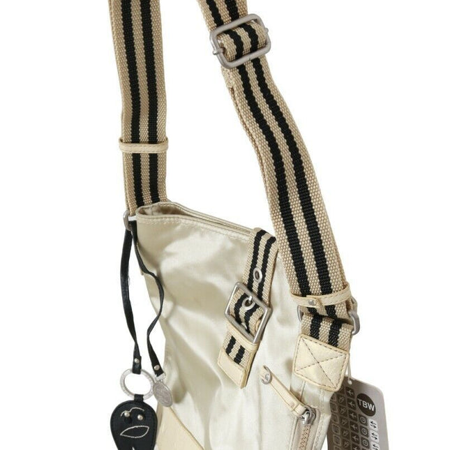 WAYFARER Beige Handbag Shoulder Tote Fabric Purse