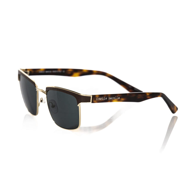 Frankie Morello Brown Metallic Fibre Sunglass