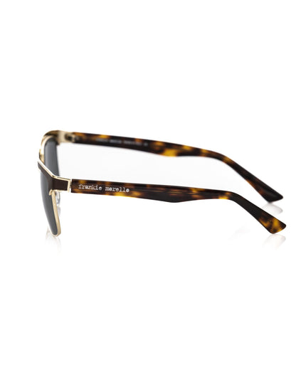Frankie Morello Brown Metallic Men's Sunglass