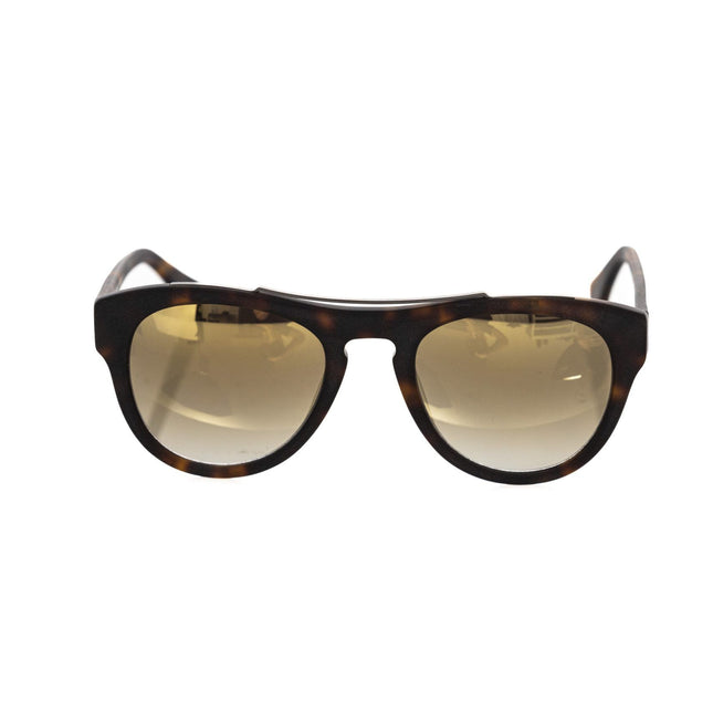 Frankie Morello Brown Acetate Men's Sunglass