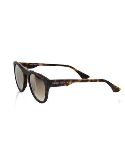 Frankie Morello Brown Acetate Mens Sunglasses
