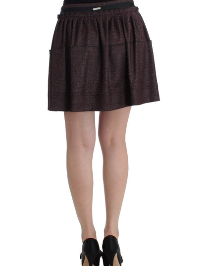 GF Ferre Purple Short Flannel Skirt