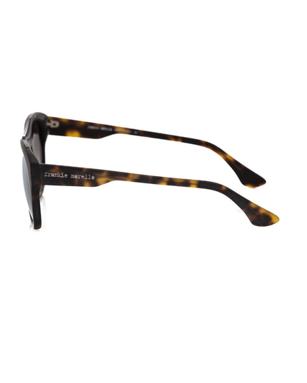 Frankie Morello Brown Acetate Mens Sunglasses