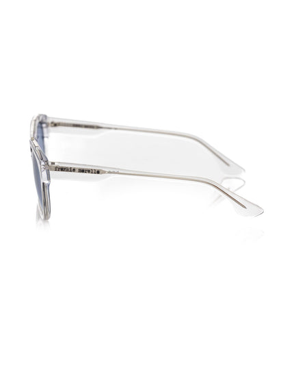 Frankie Morello White Acetate Men Sunglass