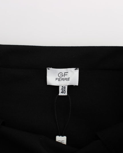 GF Ferre Black Straight Pencil Skirt