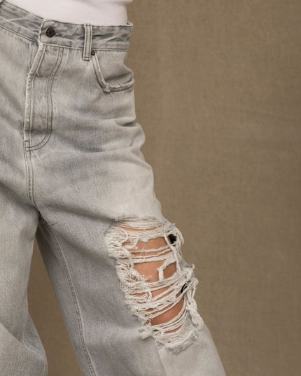 Don The Fuller Gray Cotton Jeans & Pant