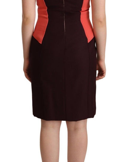 CO|TE Multicolor Polyester Sleeveless Sheath Knee Length Dress