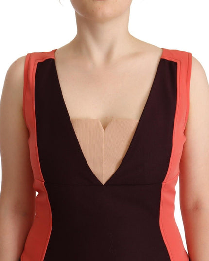 CO|TE Multicolor Polyester Sleeveless Sheath Knee Length Dress