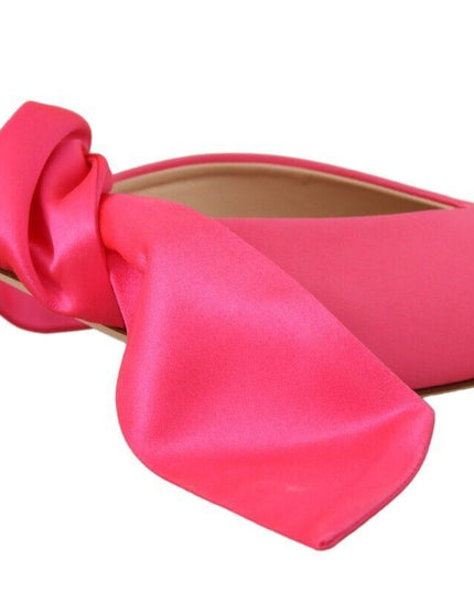 GIA COUTURE Pink Leather Lace Up Kitten Heels Pumps Shoes