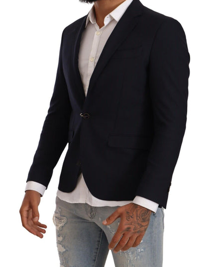 Domenico Tagliente Black Single Breasted One Button Suit Jacket