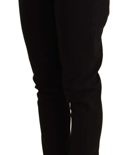 Dolce & Gabbana Black Skinny Slim Denim Cotton Stretch Jeans