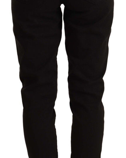 Dolce & Gabbana Black Skinny Slim Denim Cotton Stretch Jeans