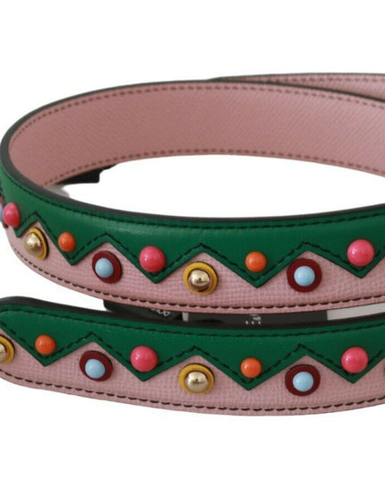 Dolce & Gabbana Shoulder Strap Leather Pink Handbag Accessory