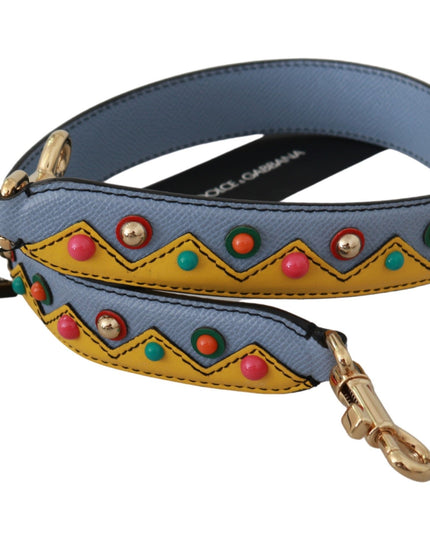 Dolce & Gabbana Blue Handbag Accessory Shoulder Strap Leather
