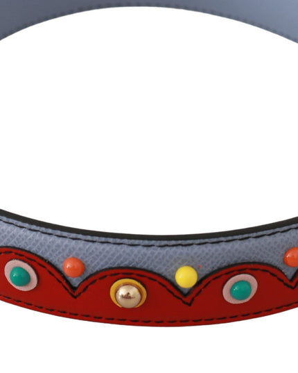 Dolce & Gabbana Blue Handbag Accessory Leather Shoulder Strap