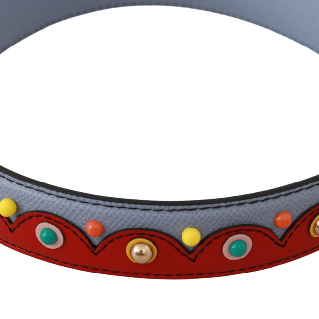 Dolce & Gabbana Blue Handbag Accessory Leather Shoulder Strap