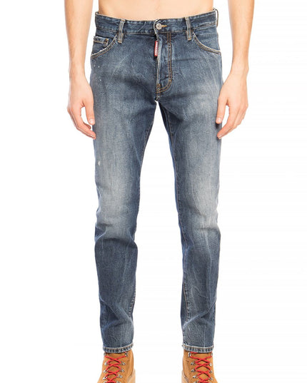 Dsquared² Blue Cotton Men Jeans
