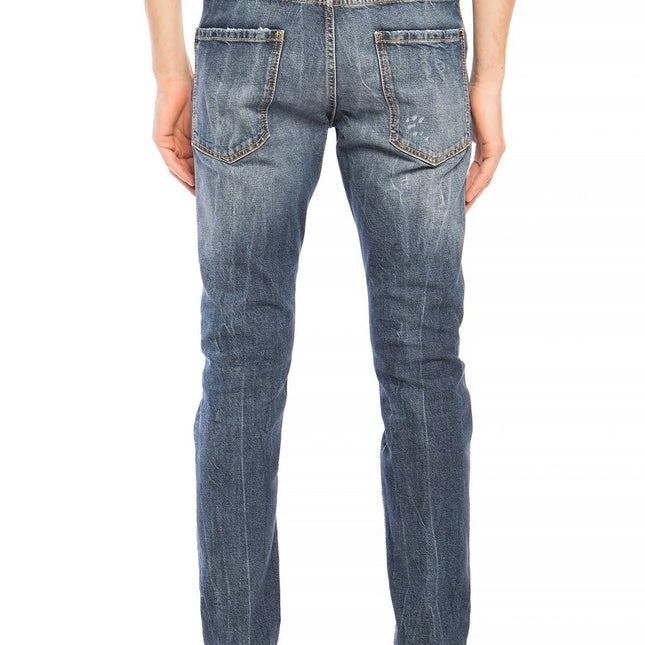 Dsquared² Blue Cotton Men Jeans